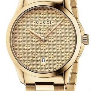 Gucci G, YA126553, Timeless Gold Tone Stainless Steel Ladies Watch, BNWT